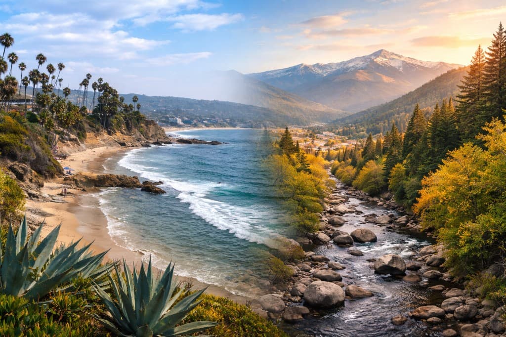 Ocean to Mountain adventure on the West Coast